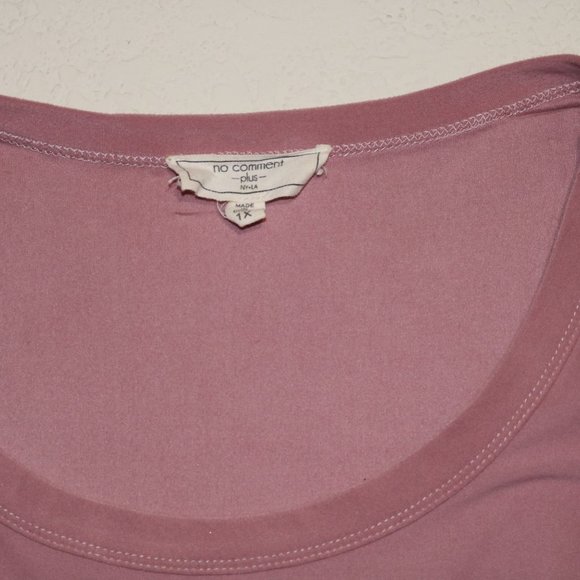 Cute Mauve Pink Cashmere Soft White Stripe Midi - Picture 2 of 4